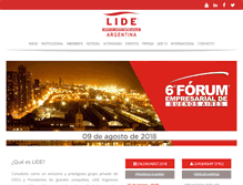 Tablet Screenshot of lideargentina.com